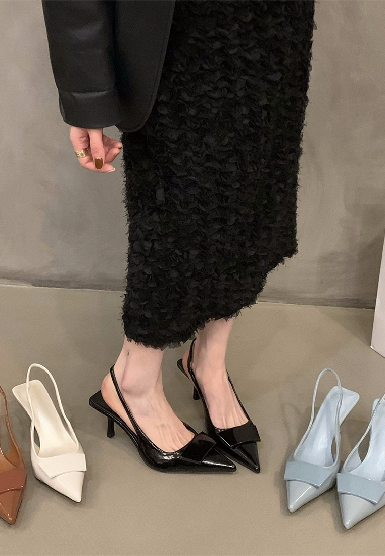 New French style capped toe high heels CA25021341BL