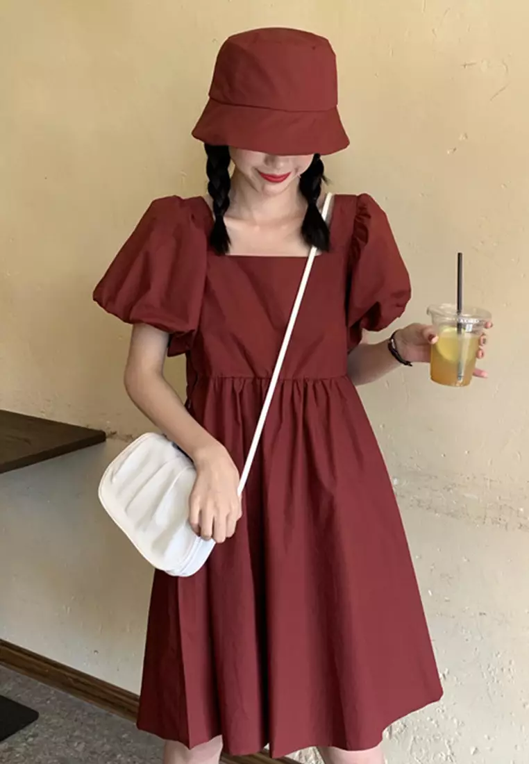 Korean Style Age-Reducing Doll One-Piece Dress A21051335BK-L