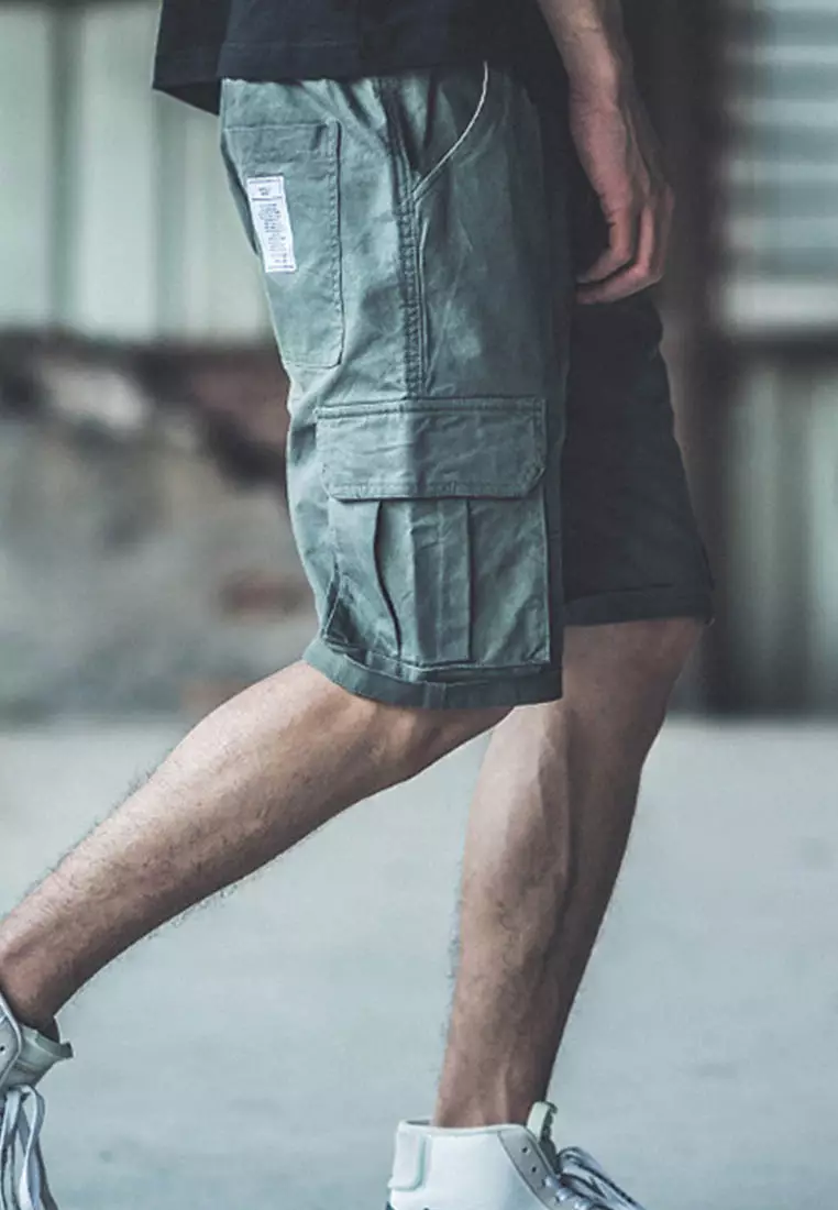 Causal Wide Leg Drawstring Shorts A21032315RD