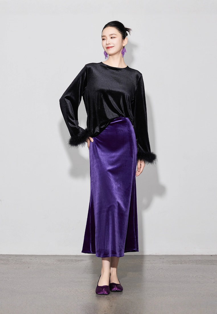 Vintage Slim-fit Midi Maxi Skirt CA2025121501PU