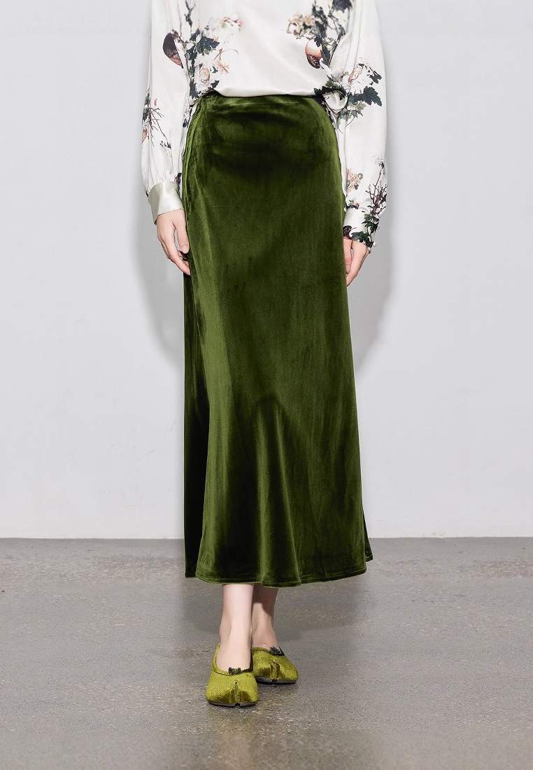 Vintage Slim-fit Midi Maxi Skirt CA2025121501PU