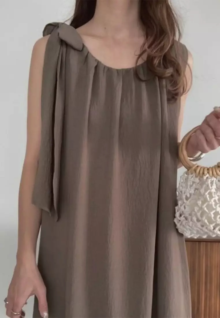 2024 New Versatile Ruffle Edge Sleeveless Dress CA24041826BK