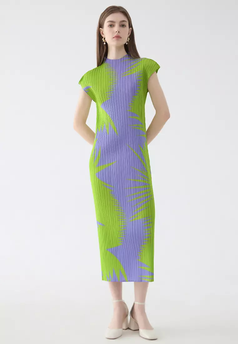 2024 new style simple slim fit pleated sleeveless dress K0523006