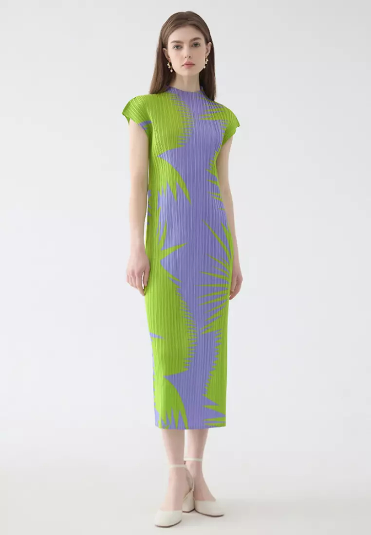 2024 new style simple slim fit pleated sleeveless dress K0523006