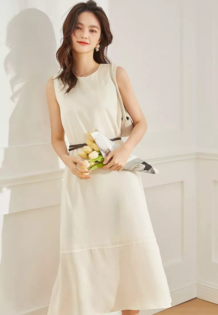 2024 new temperament silk vest dress K052704BE