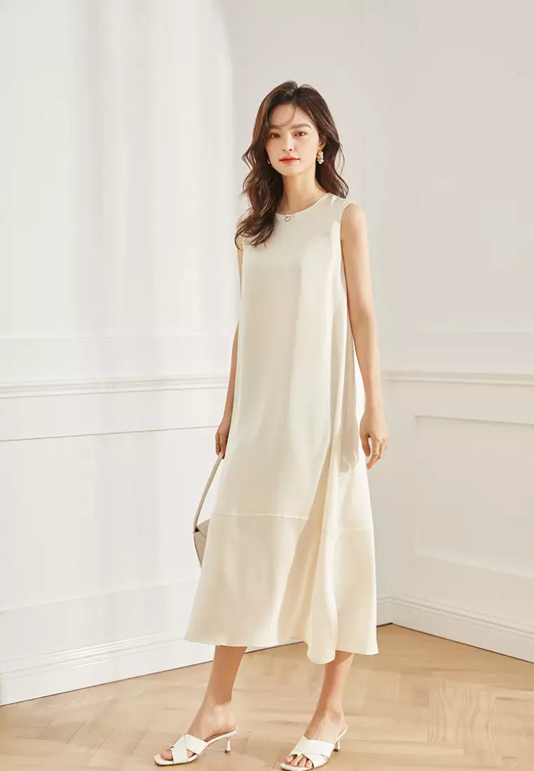 2024 new temperament silk vest dress K052704BE