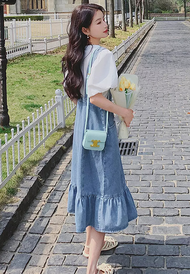 2024 New Fishtail Denim Dress CA24042907BL