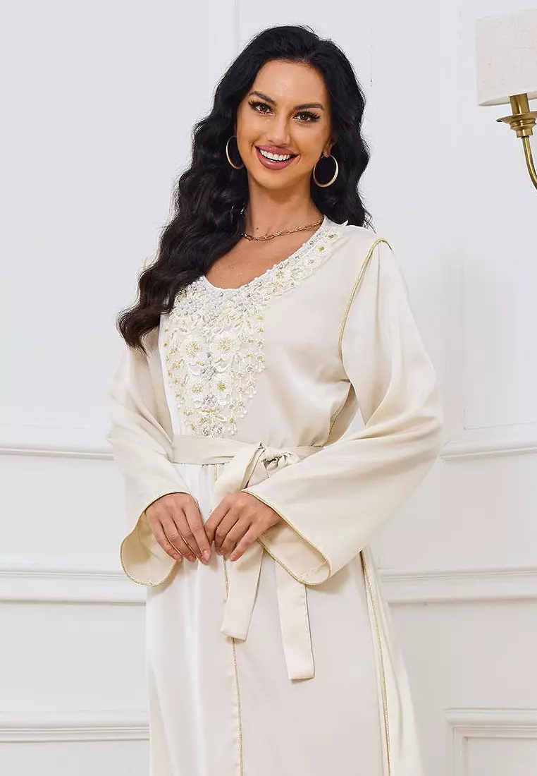 2024 Summer New Product Fashionable and Sexy Slim Fit Waist Wrap Open Backpack Hip Strap Dress for Women CA24021978W