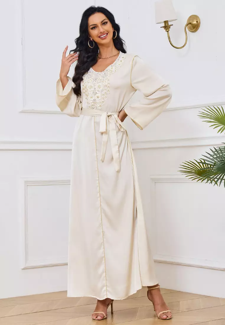 2024 Summer New Product Fashionable and Sexy Slim Fit Waist Wrap Open Backpack Hip Strap Dress for Women CA24021978W