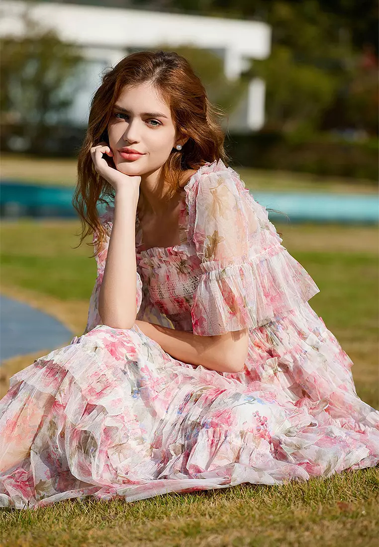 2024 New Round Neck Long Skirt Skirt Slim Fit CA24031930BE