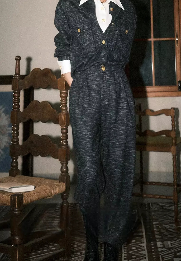 2024 Temperament New Suit Colored Cotton Work Jacket Suit K092606