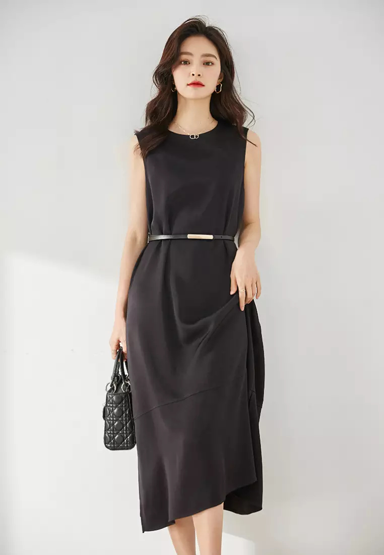 2024 new temperament silk vest dress K052704BE