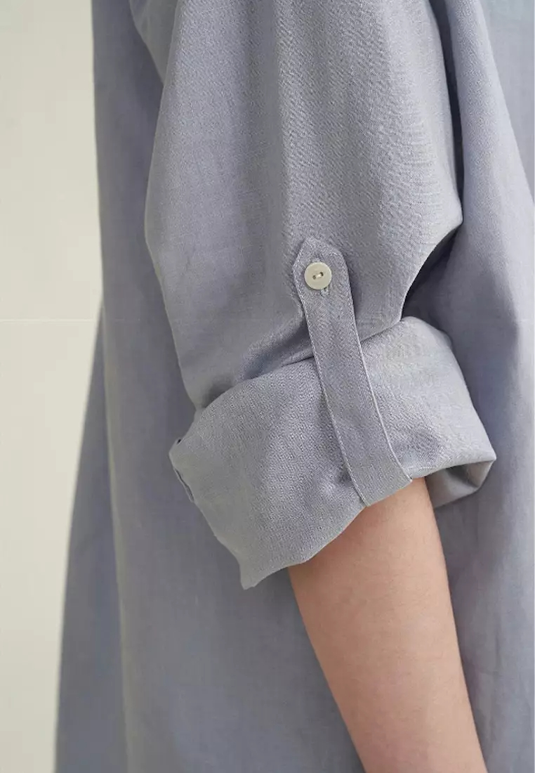 Breathable linen sun protection skin-friendly top and shorts set CA24032555