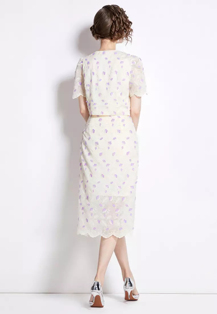 2024 New Style Elegant Lace Two-piece Dress K071505W