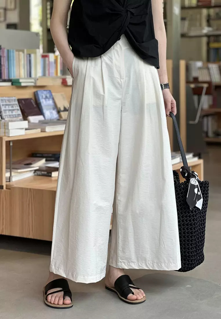 2024 New High Waist Straight Nine-Point Pants Straight Leg Trousers K070902BL