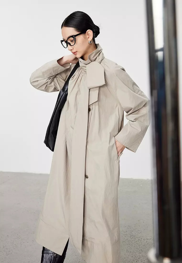 2024 new temperament strap mid-length jacket K092508