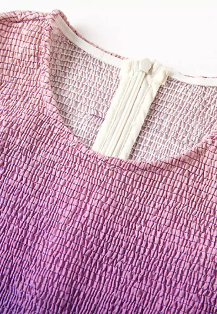 2024 new sweet gradient stretch vest dress K071705