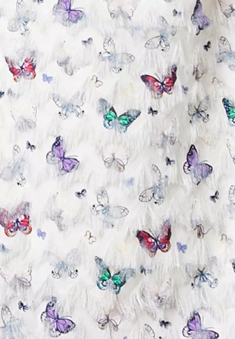 2024 new sweet butterfly pattern dress K071708