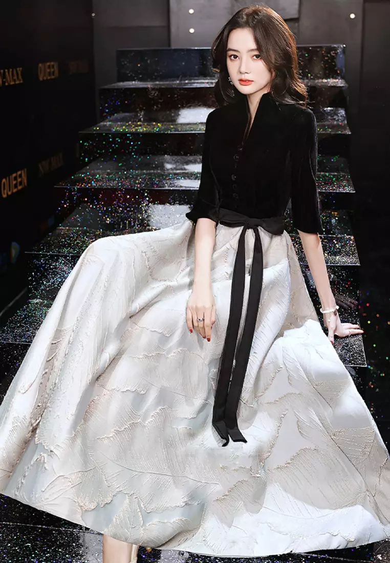 Fashionable and elegant evening dress long dress CA092606