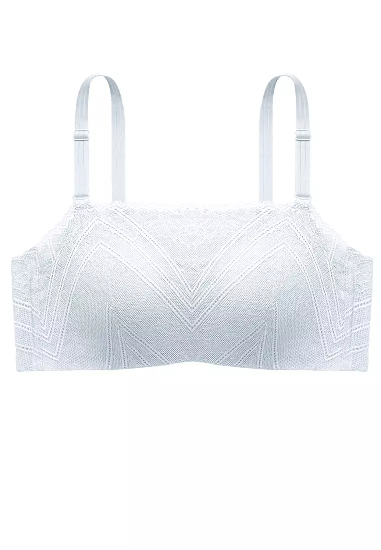 All-Match Tube Top Lace Push Up Comfort Bra A22051109BK