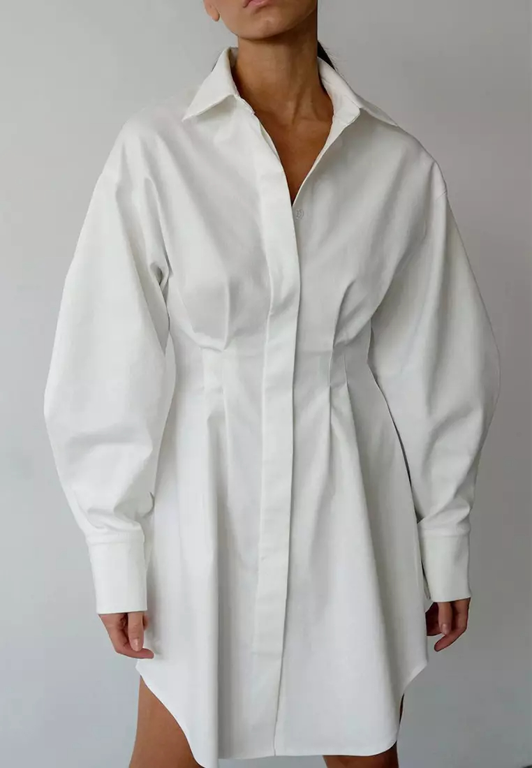 French shirt dress long sleeve European and American retro dress A121821BK