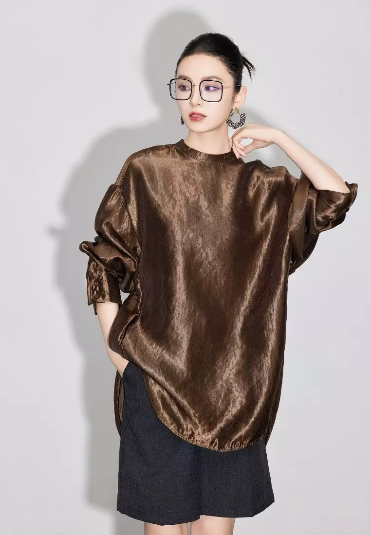 New retro bat sleeve women's top K100906