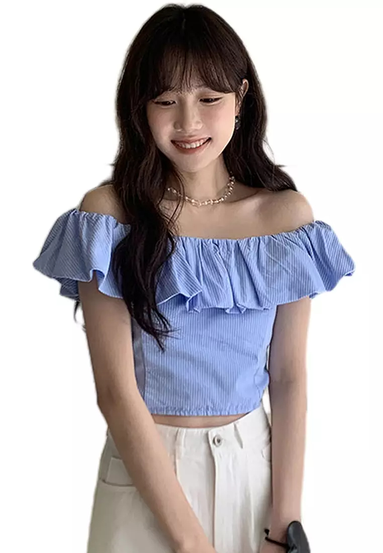 2024 Summer Stripe Slim Fit High Waist Top CA24061831RD