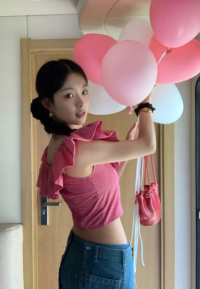 2024 Summer Stripe Slim Fit High Waist Top CA24061831RD