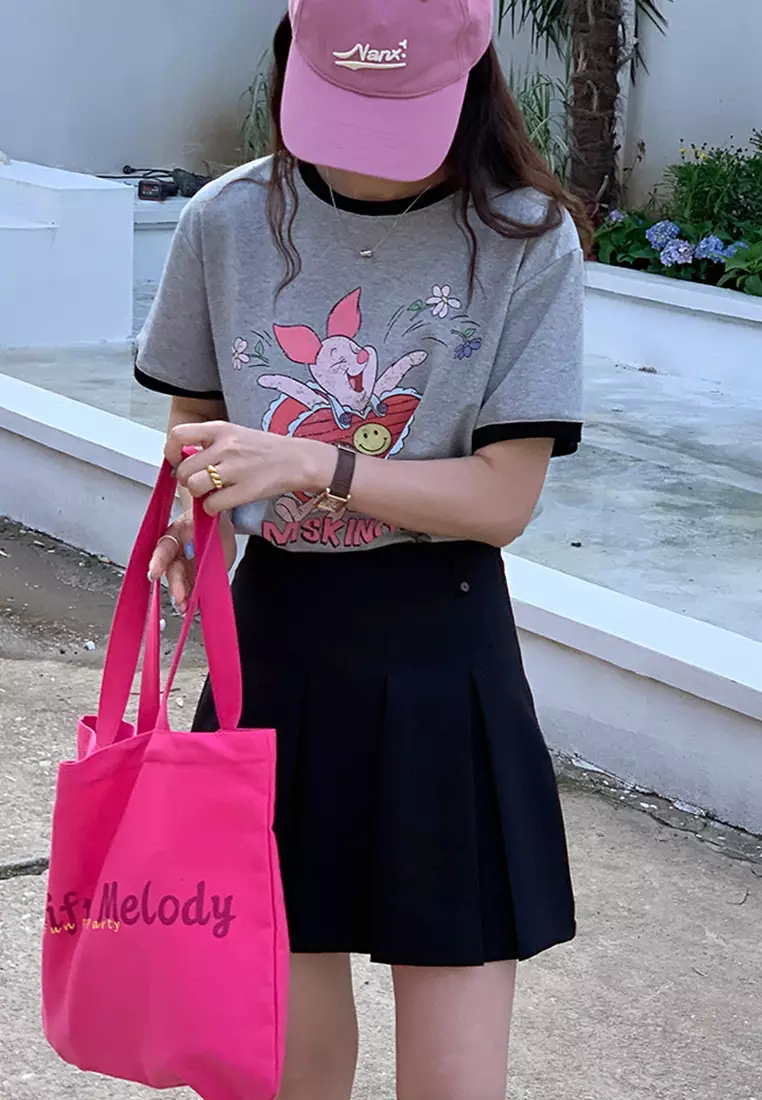 2024 New English Letter Large Capacity Canvas Tote Bag K053105