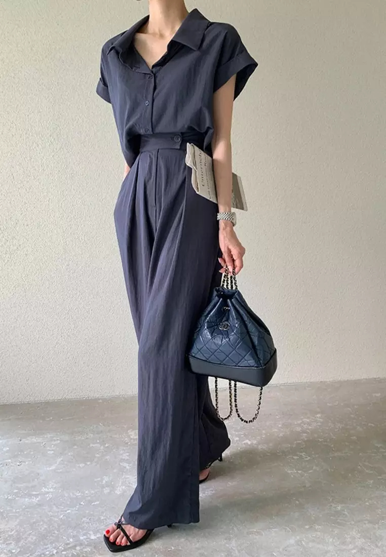 New French haute couture style short sleeved shirt for summer 2024 CA24061108BE