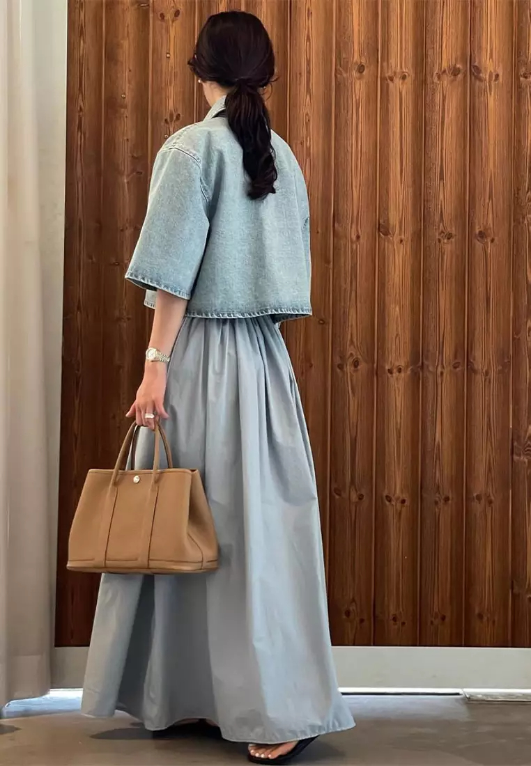 2024 Summer New Korean Round Neck Waistband Fashionable Spliced Sleeveless Dress CA24061123BL