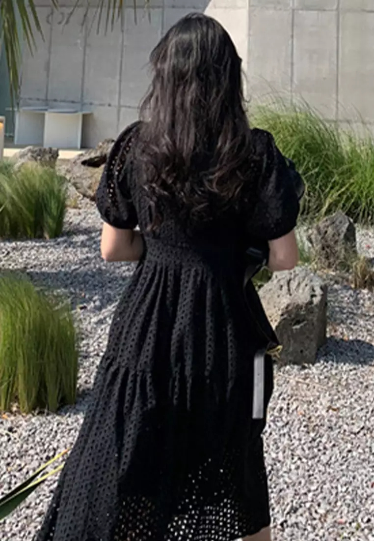 2024 Summer New French Style Waistband Slimming Dress CA24061124BW