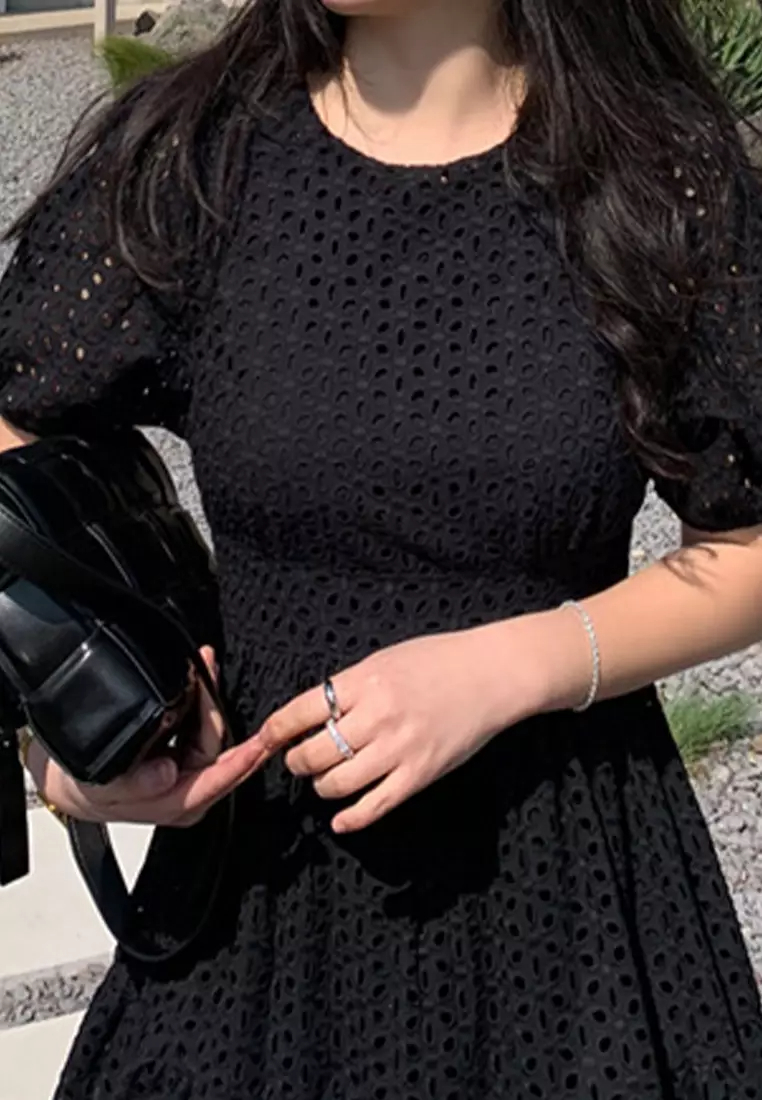 2024 Summer New French Style Waistband Slimming Dress CA24061124BW