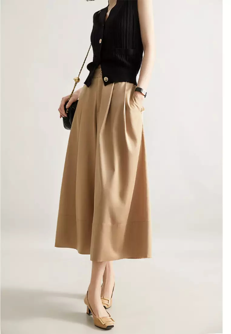 2024 new high waist straight trousers K070904BW