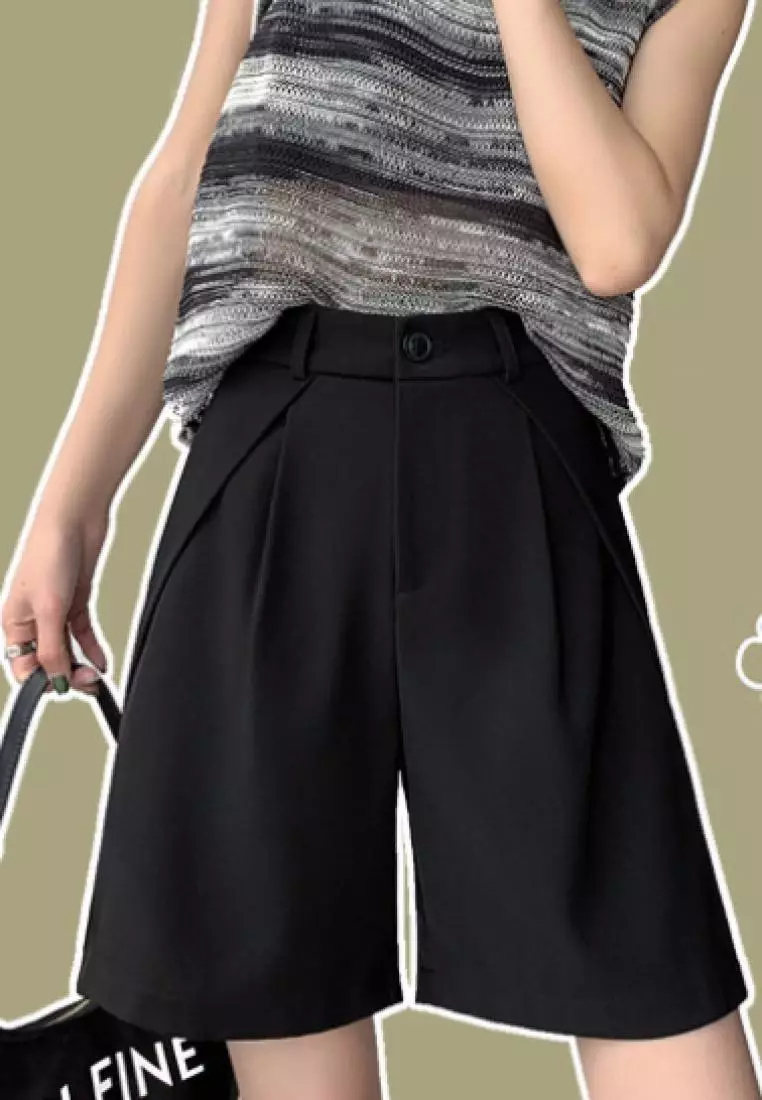 2024 new casual tailoring women's short trousers K070908BK