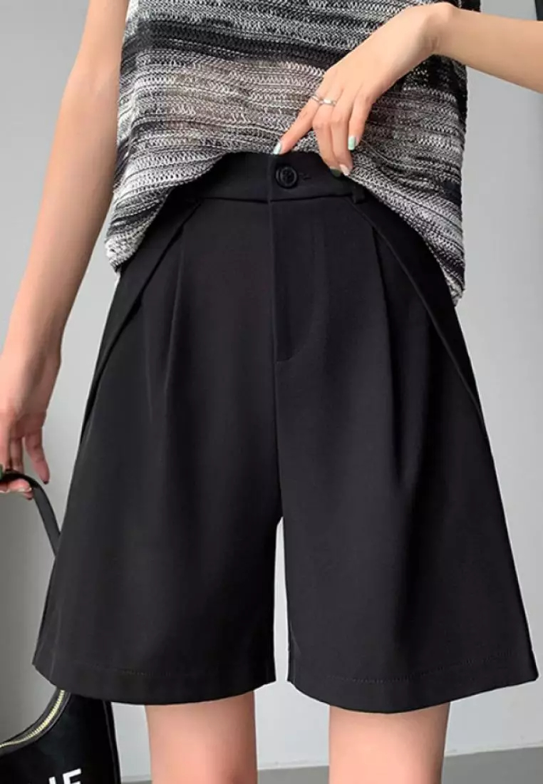 2024 new casual tailoring women's short trousers K070908BK