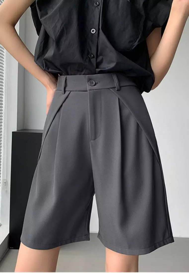2024 new casual tailoring women's short trousers K070908BK