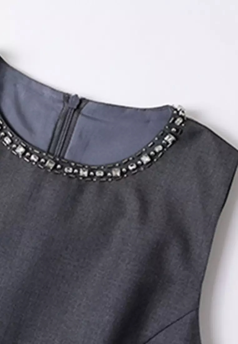 Fashionable new jewel decorated vest dress K061710