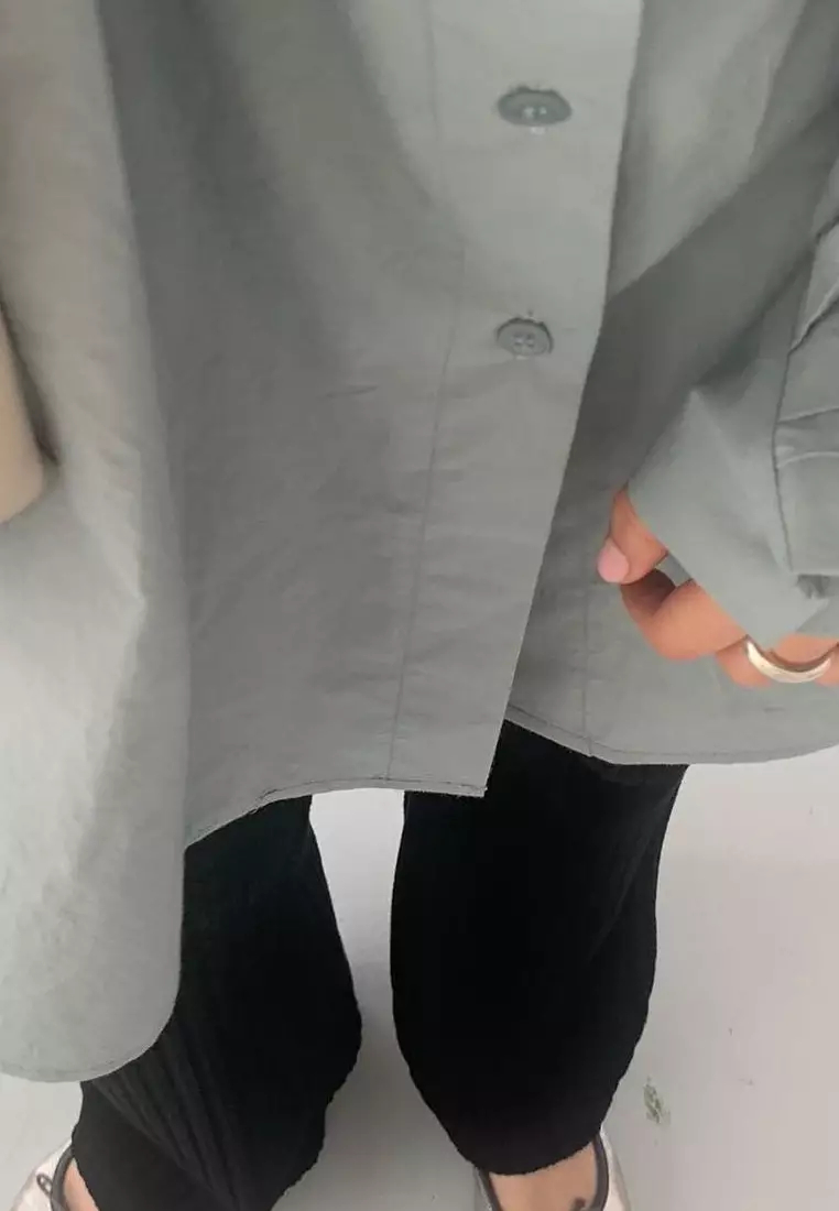  Brand new elegant back hollow long sleeve shirt top K092505-BE