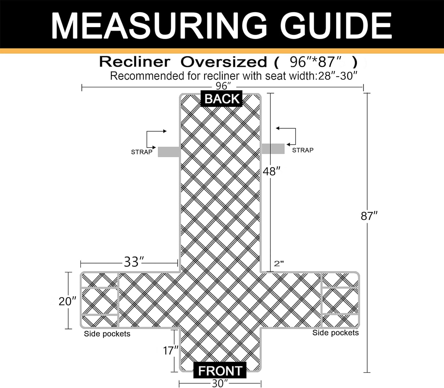 Recliner Chair Covers Waterproof with Non-Slip Furniture Protector Sofa Slipcover for Children, Sofa Covers for Dogs