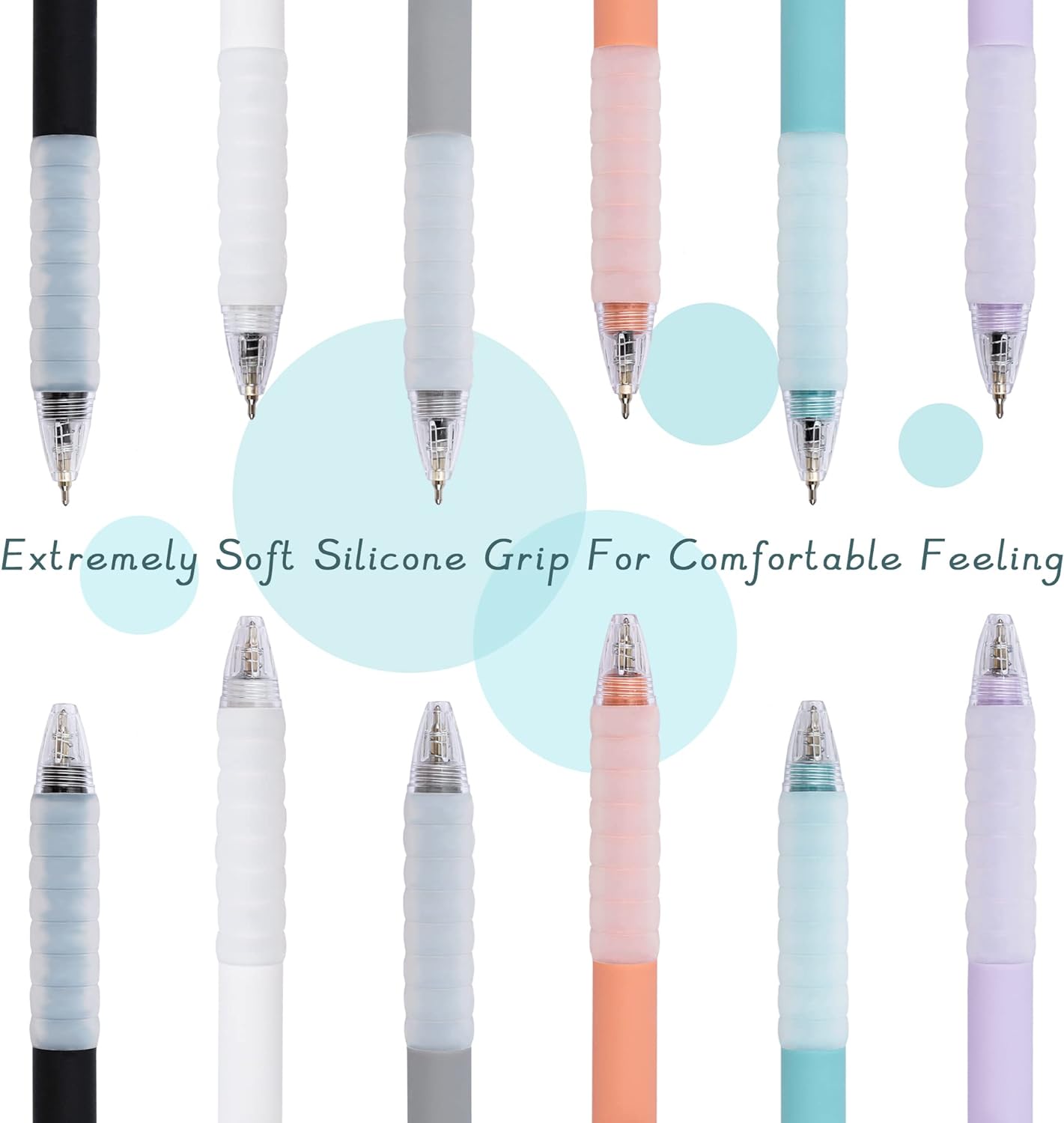 Ballpoint Pens Black Retractable Ink Writing Pen Office 0.7mm Ball Point Pen for Journaling