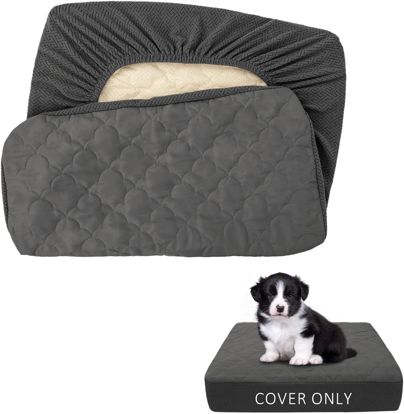 Dog Bed Covers Replacement Washable Waterproof Pet Puppy Bed Cover for Dog