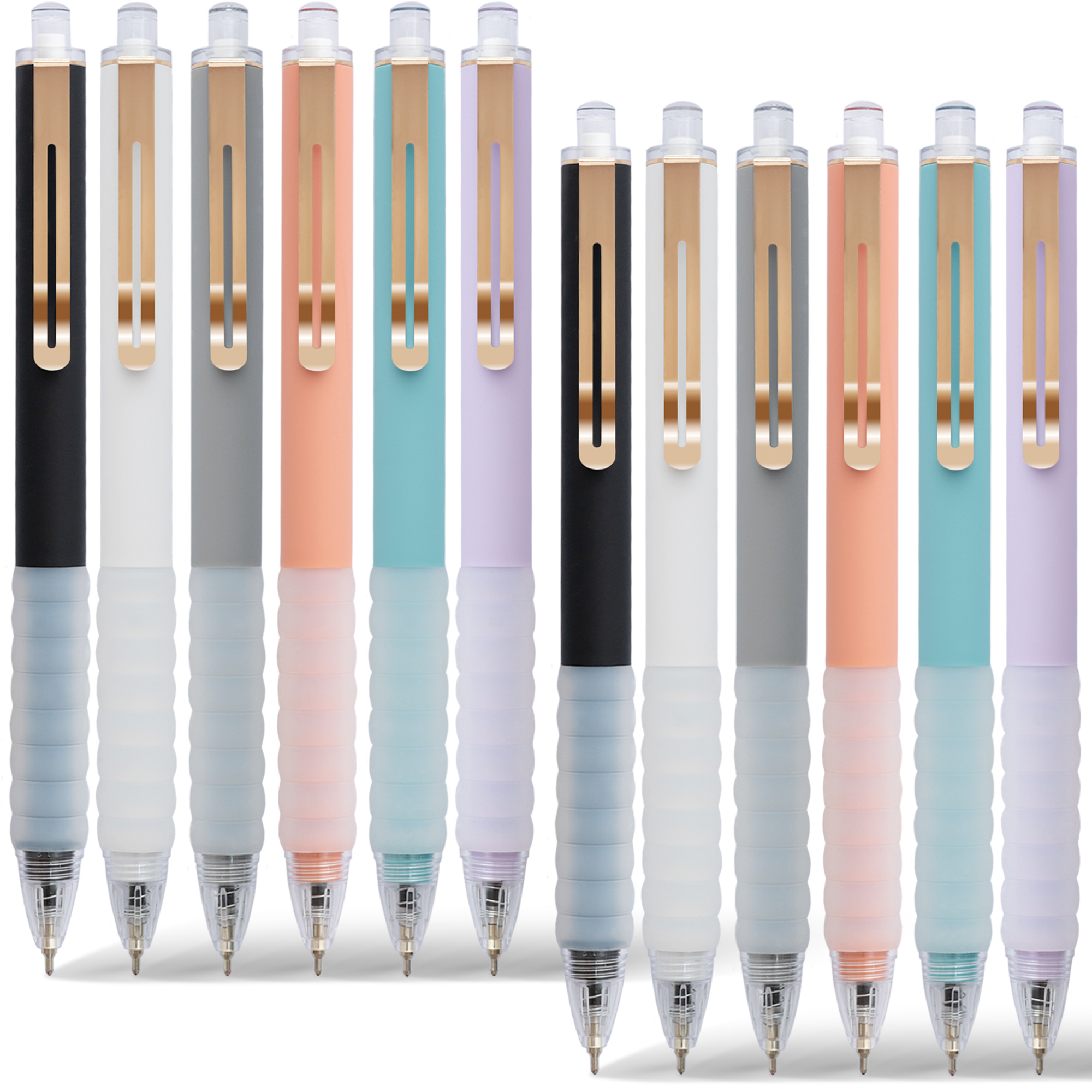 Ballpoint Pens Black Retractable Ink Writing Pen Office 0.7mm Ball Point Pen for Journaling