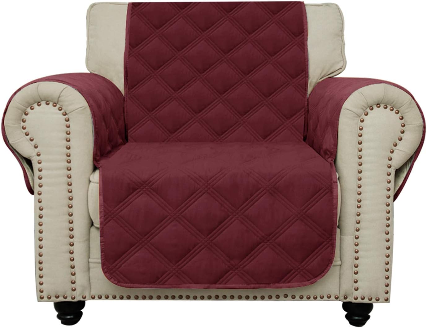 Recliner Chair Covers Waterproof with Non-Slip Furniture Protector Sofa Slipcover for Children, Sofa Covers for Dogs