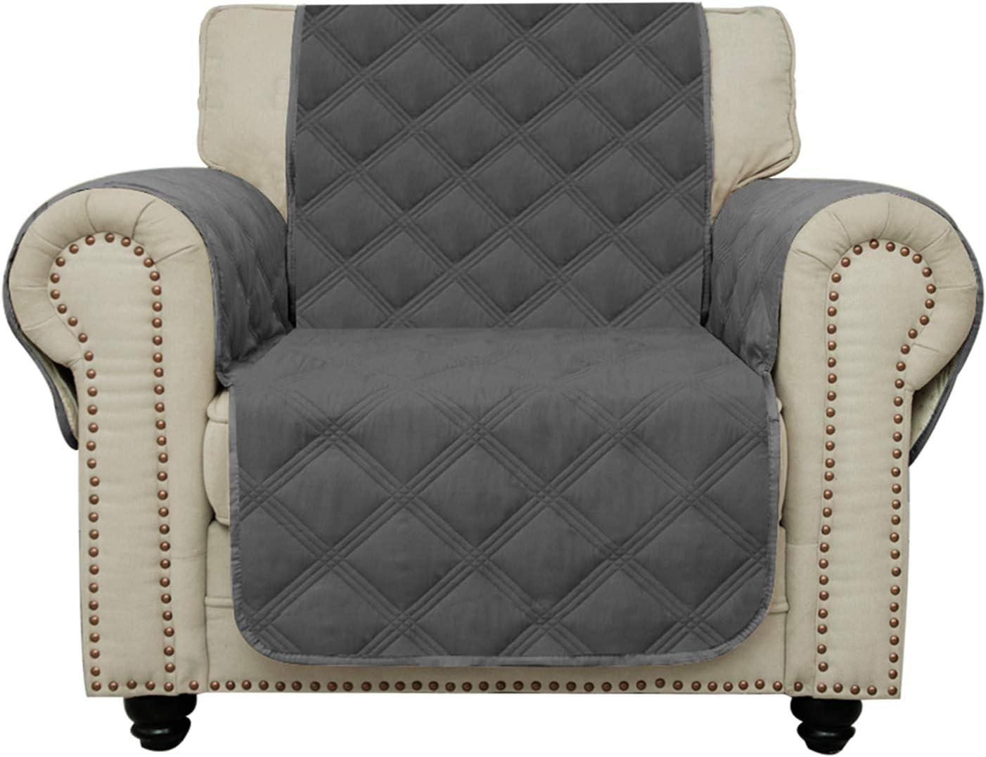 Recliner Chair Covers Waterproof with Non-Slip Furniture Protector Sofa Slipcover for Children, Sofa Covers for Dogs