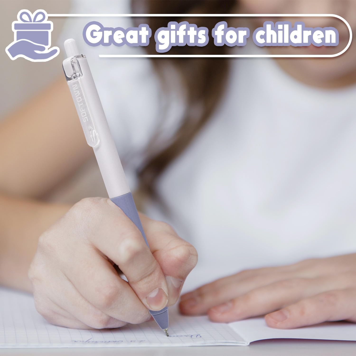 Retractable Ballpoint Pens Black Ink 0.7mm Pens Writing Pen Office Fine Ball Point Pen for Journaling