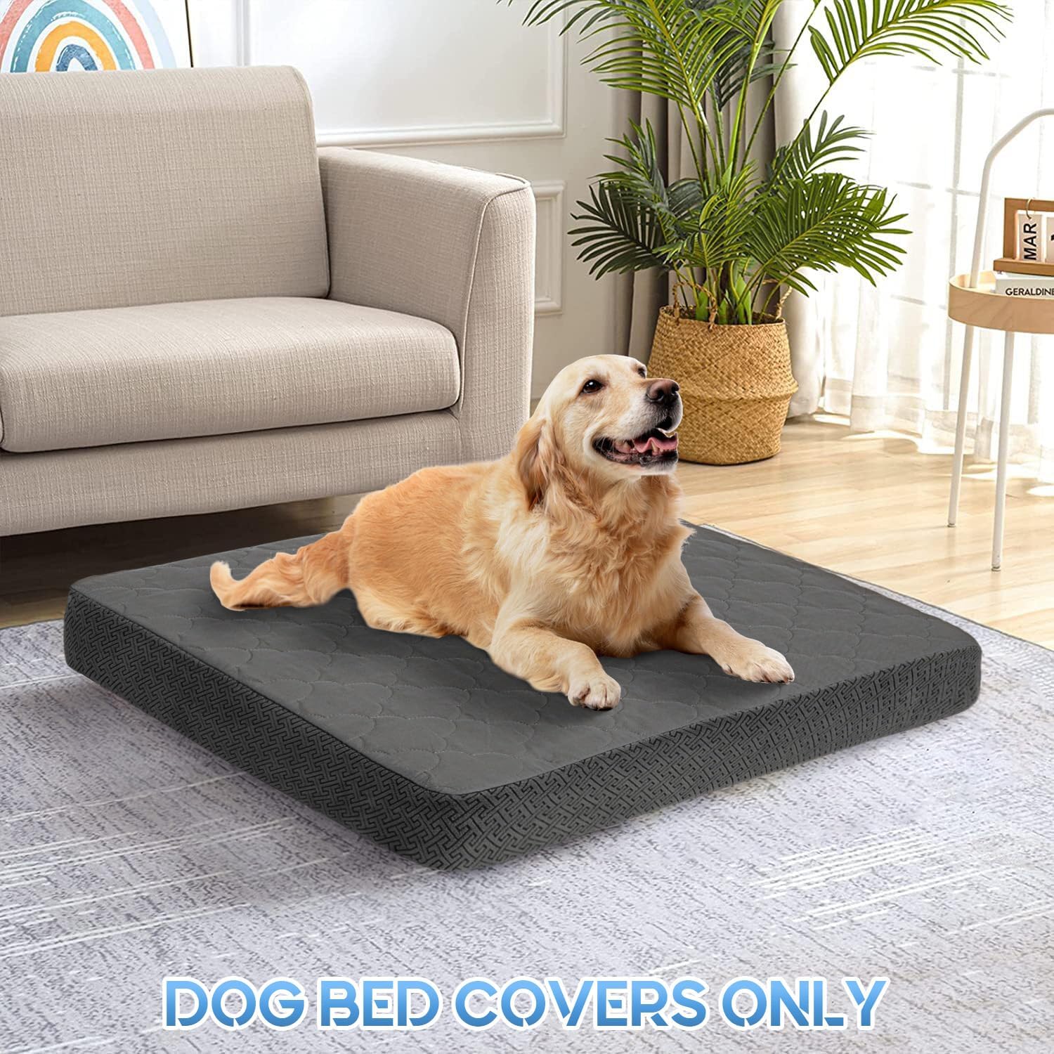 Dog Bed Covers Replacement Washable Waterproof Pet Puppy Bed Cover for Dog
