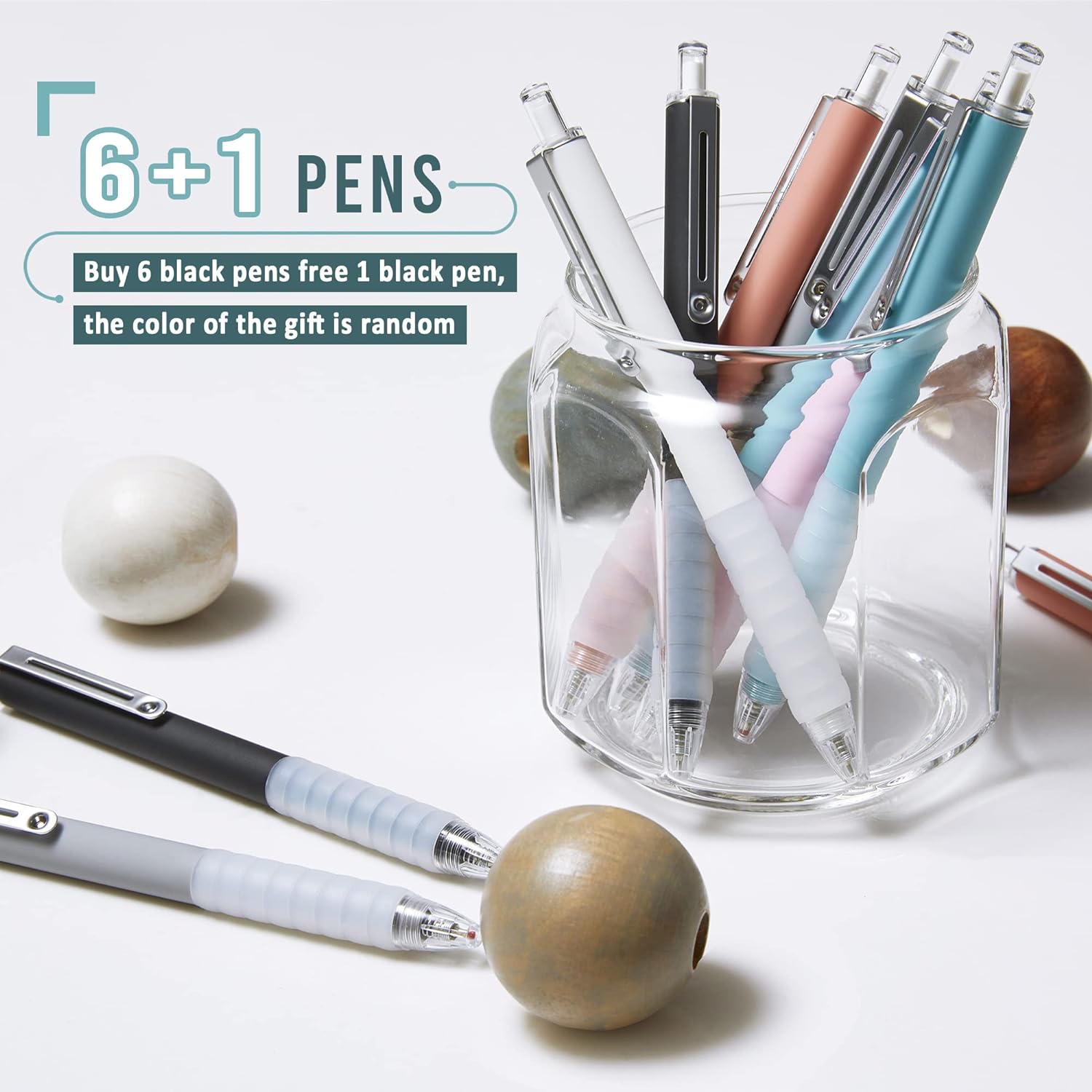 Ballpoint Pens Black Ink Retractable Pen Ball Point Pen for Journaling Writing Office Pen