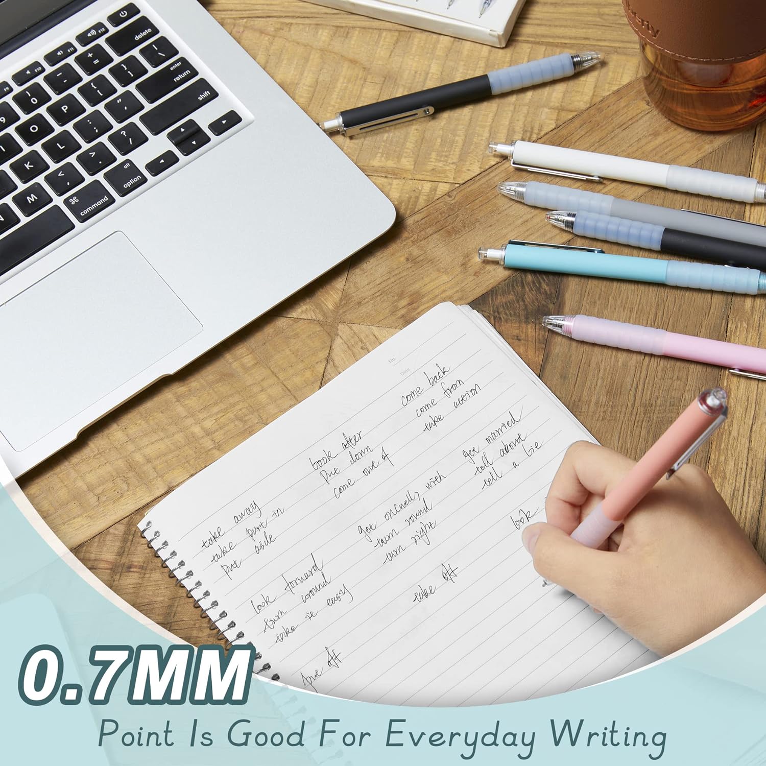 Ballpoint Pens Black Ink Retractable Pen Ball Point Pen for Journaling Writing Office Pen