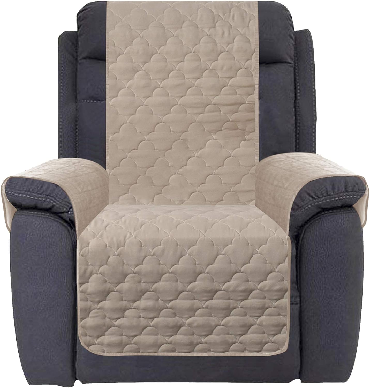 Waterproof Nonslip Recliner Cover Stay in Place Dog Couch Chair Cover Furniture Protector Ideal Sofa Slipcovers for Pets and Kids